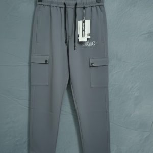 Black Cargo Pants 5-Pocket — Original China Dubi Fabric.