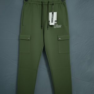 Gray Slim Fit Cargo Pants 5-Pocket | Dubi Fabric.